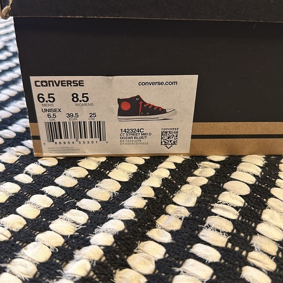 CONVERSE unisex All Star Chuck Taylor Street Mid Shoe in Dozar Blue - Picture 10 of 16